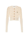 Samantha Cropped Cardigan Ivory - VIVIENNE WESTWOOD - BALAAN 1