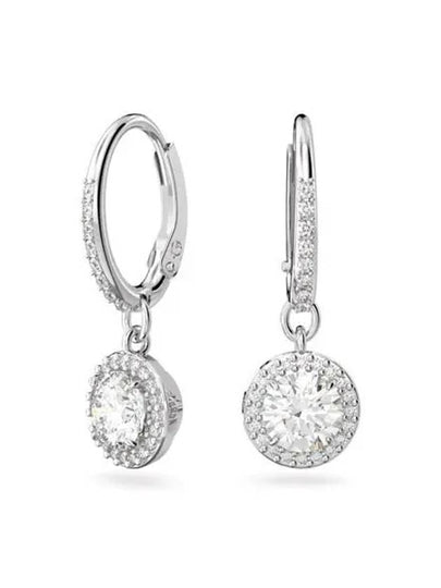 Una Angelic Crystal Drop Earrings Silver - SWAROVSKI - BALAAN 2