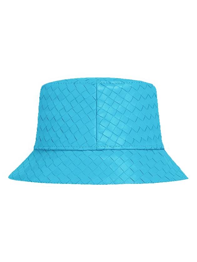 Intrecciato Leather Bucket Hat Deep - BOTTEGA VENETA - BALAAN.