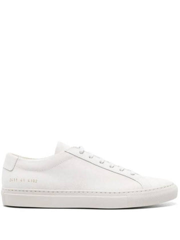 Achilles Suede Low Top Sneakers White - COMMON PROJECTS - BALAAN 1