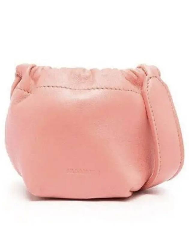 Dumpling Mini Drawstring Lambskin Leather Cross Bag Pink - JIL SANDER - BALAAN 3