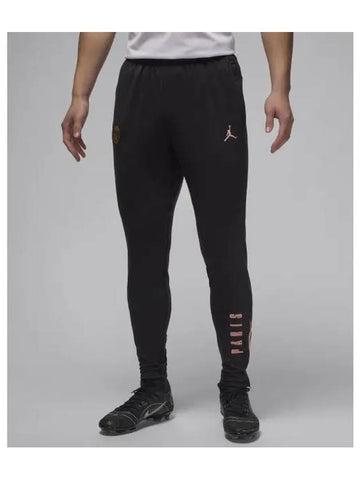 Jordan Paris Saint Germain Strike 3rd Dry Fit Soccer Pants M Black Rust Pink FQ2456 010 - NIKE - BALAAN 1