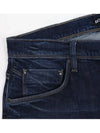 Blue washed medium blue carrot denim pants JN144 - IKALOOOK - BALAAN 5