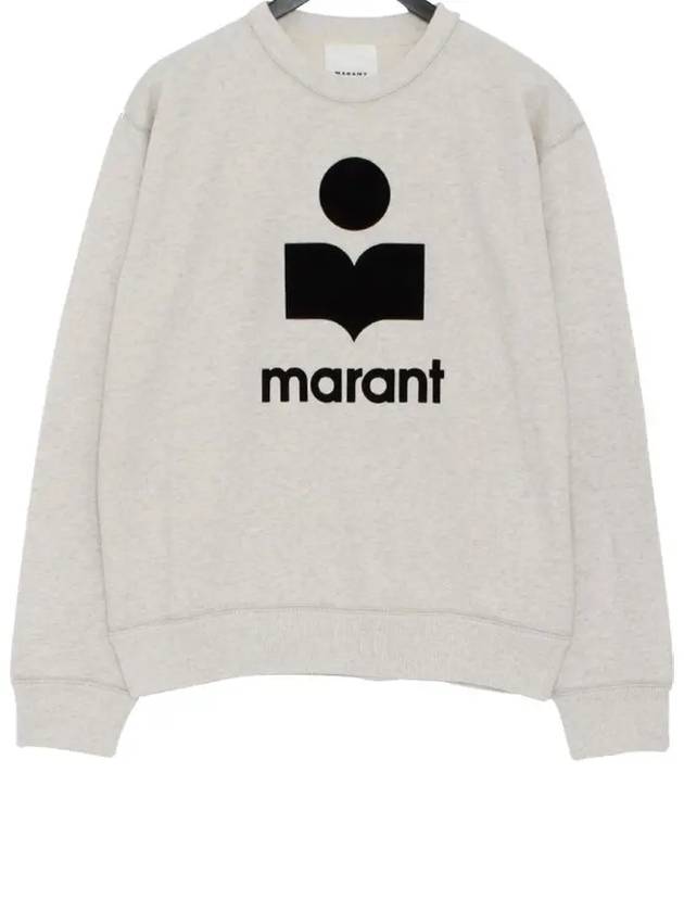 Mikoy Big Logo Cotton Sweatshirt Ecru - ISABEL MARANT - BALAAN 2