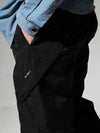 Zipper pocket regular fit nylon pants black - CODE I'M - BALAAN 3