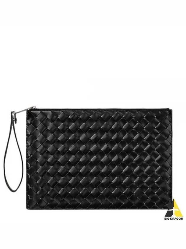 Intrecciato Clutch Bag Black 592648 VMBI1 - BOTTEGA VENETA - BALAAN 1