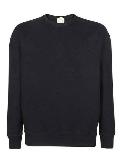 Garment Dyed Cotton Jersey Sweatshirt Navy - TEN C - BALAAN 2