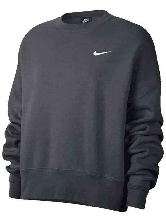 Trend Fleece Crewneck Sweatshirt Anthracite - NIKE - BALAAN 2