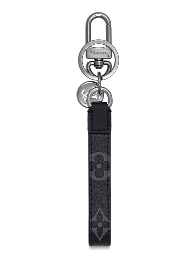 Monogram Dragonne Bag Charm Key Holder Black - LOUIS VUITTON - BALAAN 4