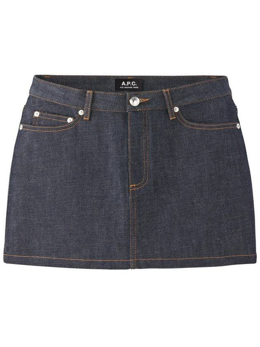 Women's Mini Jupe Denim Skirt Indigo - A.P.C. - BALAAN 2