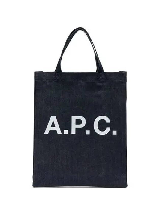 Eco Lou Logo Tote Bag Navy - A.P.C. - BALAAN 2