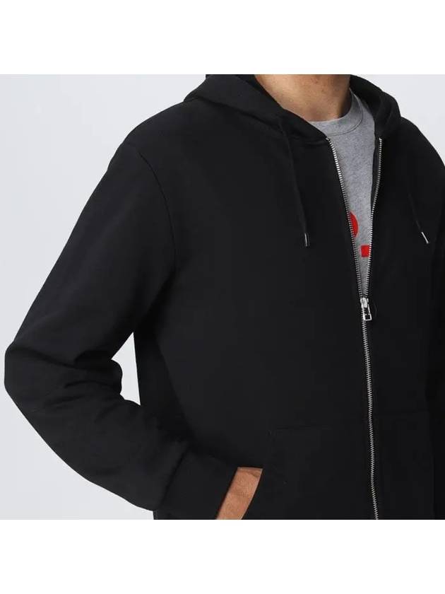 Quentin ZIp Up Hoodie Black - A.P.C. - BALAAN 5