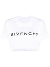 Archetype Cropped T Shirt BW70C53YAC 100 WHITE - GIVENCHY - BALAAN 1