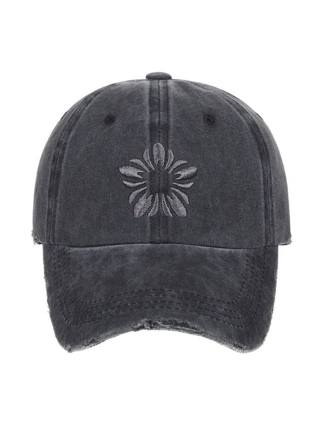 Mugung Embroidered Pigment Ball Cap Charcoal - ULKIN - BALAAN 2