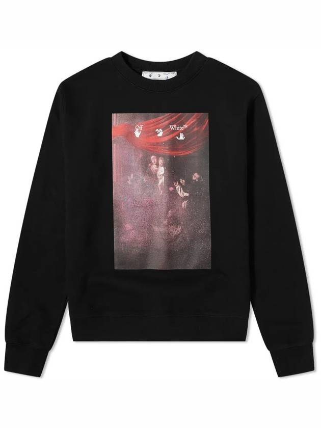 Men's Caravaggio Arrow Printing Sweatshirt Black - OFF WHITE - BALAAN 1