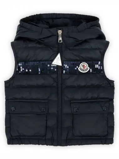 Kids BLAVET Down Padded Vest Navy 1A00001 595FE 778 8 10A 271650 1101967 - MONCLER - BALAAN 1