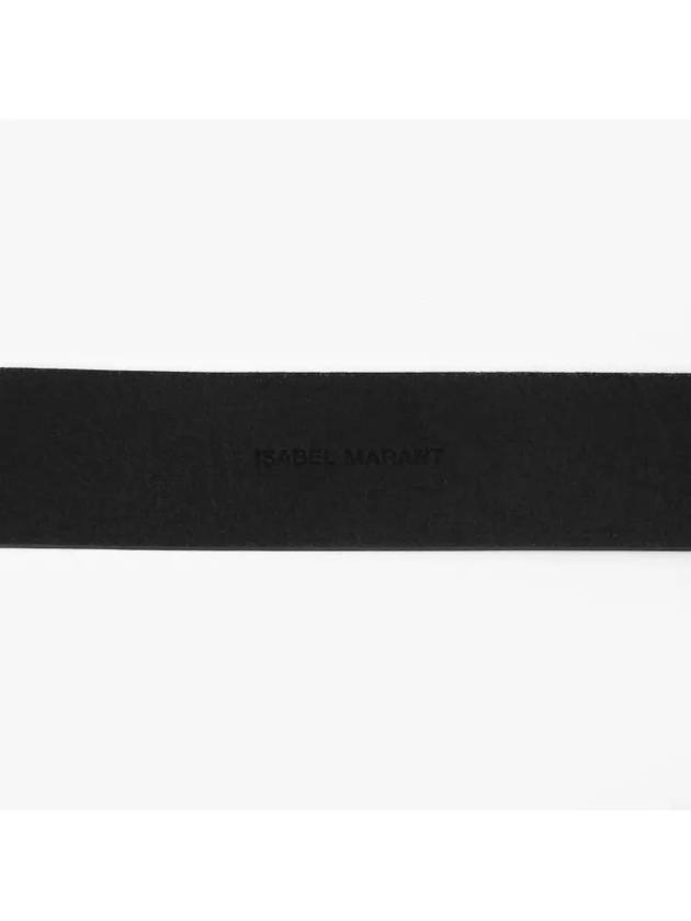 Lecce Knotted Leather Belt Black - ISABEL MARANT - BALAAN 4