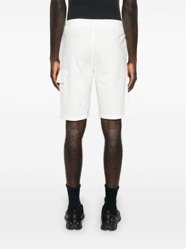 Light Fleece Cargo Lens Shorts White - CP COMPANY - BALAAN 5