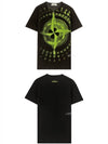 Graphic Logo Cotton Short Sleeve T-Shirt Black - STONE ISLAND - BALAAN 6