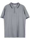 Embroidered Logo Cotton Polo Shirt Ash Grey - MAISON MARGIELA - BALAAN 2