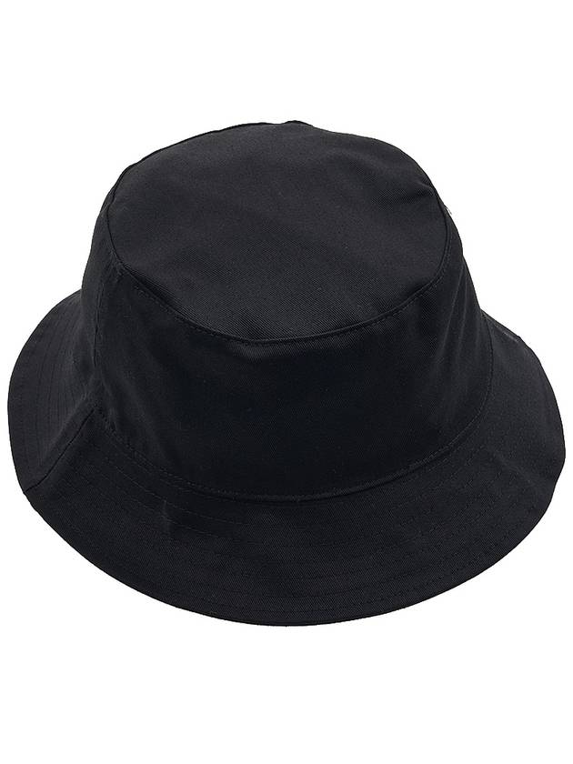 Lucky Tiger Logo Embroidered Cotton Bucket Hat Black - KENZO - BALAAN 5