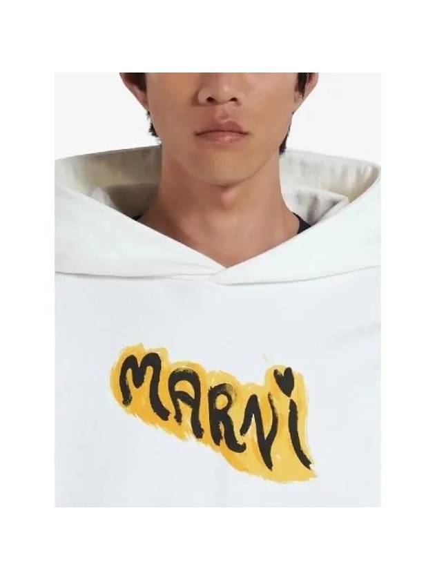 Graffiti Logo Printing Hoodie White - MARNI - BALAAN 6