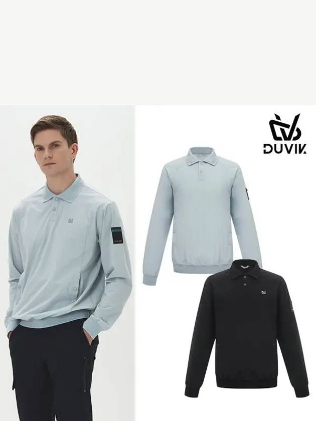 Men s Bruzon T shirt and windbreaker DE3MTS152BK - DUVIK - BALAAN 2