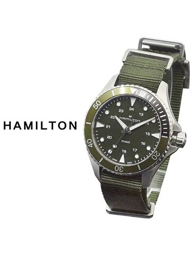 Khaki Navy Scuba Quartz 37mm Watch Green - HAMILTON - BALAAN 3