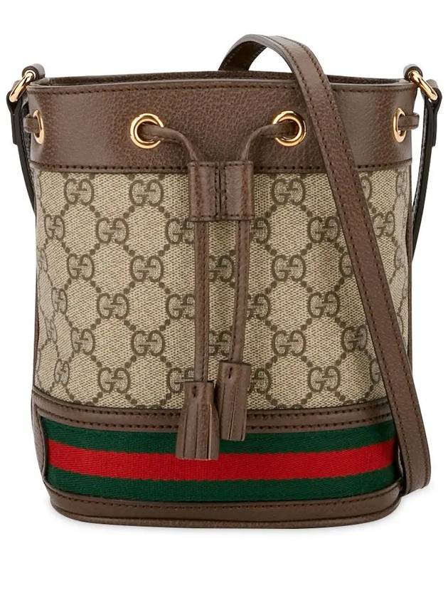 Ophidia GG Mini Bucket Bag Brown - GUCCI - BALAAN 4