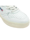 Men's Medalist Leather Low Top Sneakers White Green - AUTRY - BALAAN 6