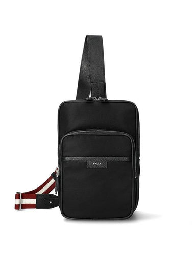 Code Nylon Sling Cross Bag Black - BALLY - BALAAN 1