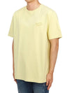 Handwriting Comfort Short Sleeve T-Shirt Yellow - MAISON KITSUNE - BALAAN 3