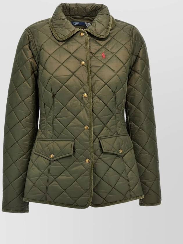 Half Quilted Jacket Green - POLO RALPH LAUREN - BALAAN 2