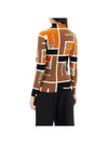 FF Puzzle Print High Neck Knit Top - FENDI - BALAAN 5