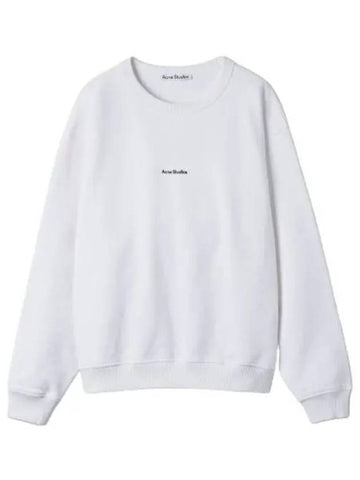 Logo Sweatshirt Optic White T Shirt - ACNE STUDIOS - BALAAN 1