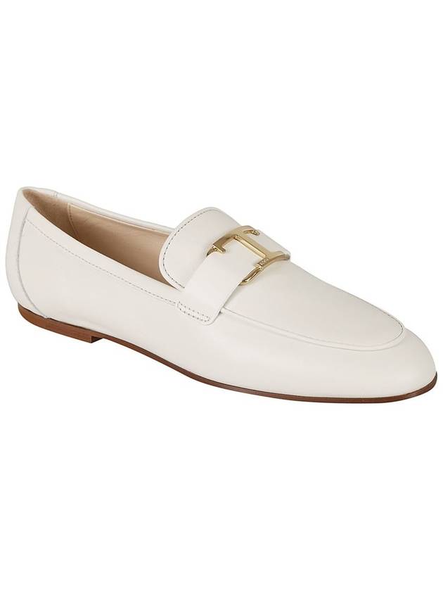 T Timeless Leather Loafers White - TOD'S - BALAAN 4