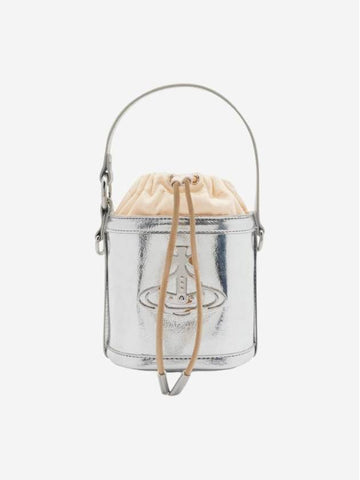 Daisy Drawstring Bucket Bag Silver - VIVIENNE WESTWOOD - BALAAN 1