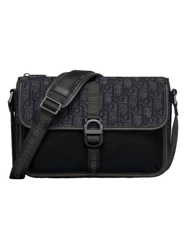 Oblique Jacquard 8 Messenger Bag Black - DIOR - BALAAN 1