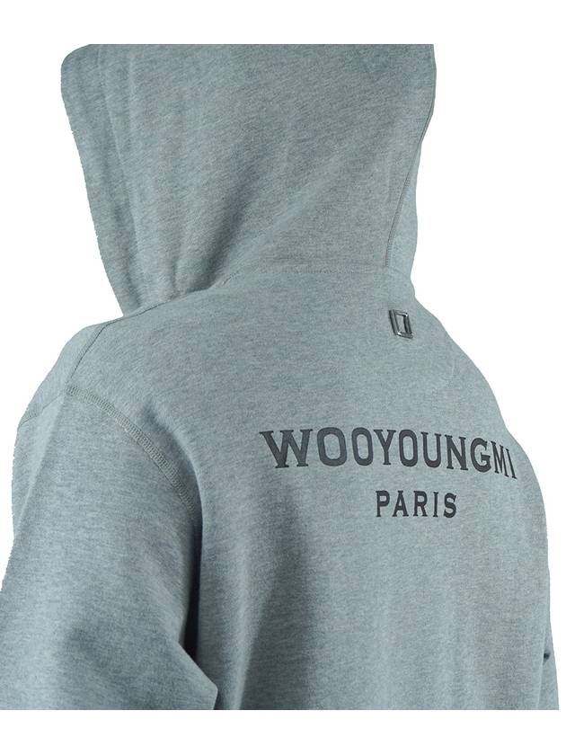 Back logo cotton hood gray - WOOYOUNGMI - BALAAN 11