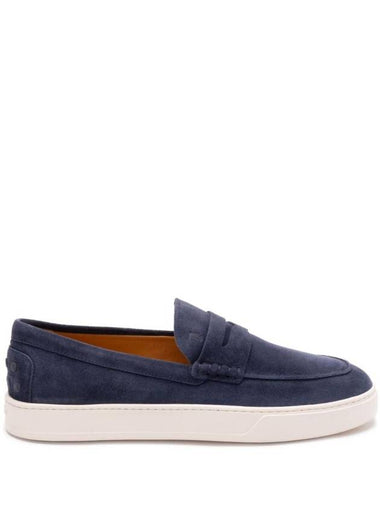 Suede Loafers Navy - TOD'S - BALAAN 1