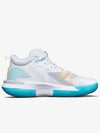 260 255 Jordan Zion 1 PF White Dynamic Turquoise DA3129 101 - NIKE - BALAAN 2