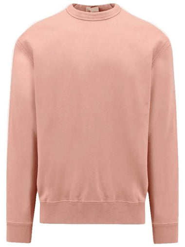 Men's Garment Dyed Crew Neck Sweatshirt Sunrise Pink - TEN C - BALAAN 1