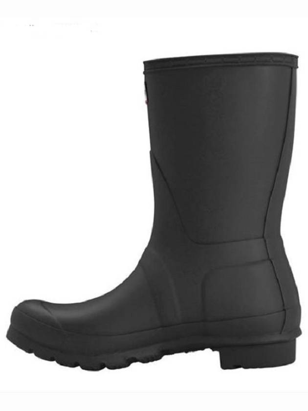 Women's Original Matte Short Rain Boots Black WFS1000RMA - HUNTER - BALAAN 3