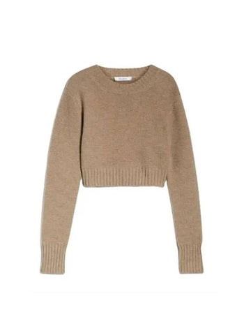 Kaya Cashmere Knit Top Brown - MAX MARA - BALAAN 1