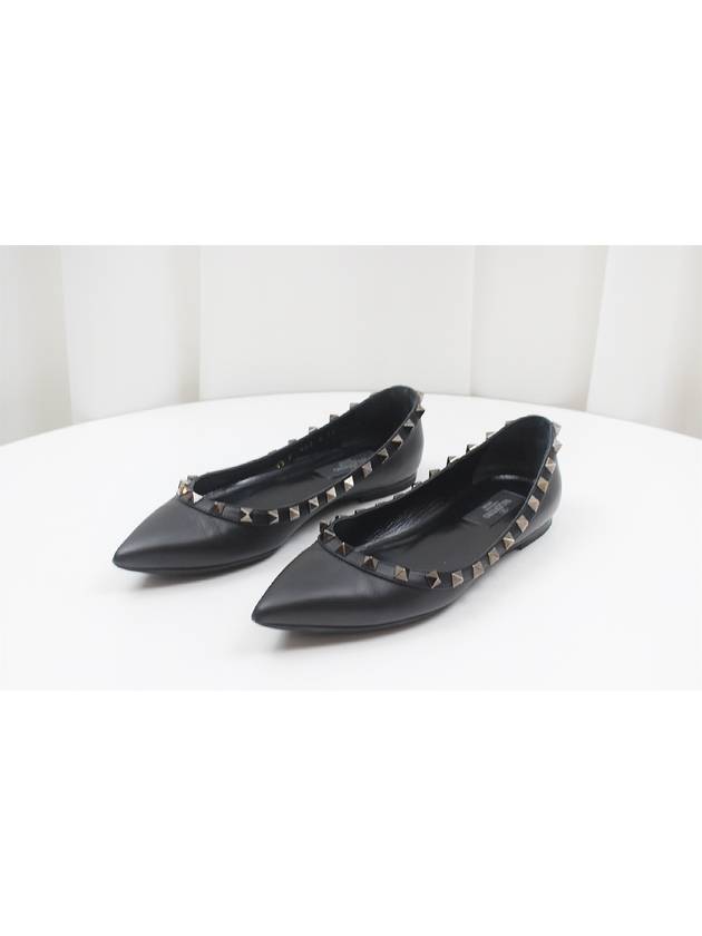 Rockstud Ballerina Flat Shoes Size 36 PW2S0403VOG - VALENTINO - BALAAN 3