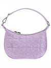 Butterfly Mini Flat Satin Pouch Shoulder Bag Light Lilac - GANNI - BALAAN 2