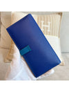 Bean long wallet Epson blue two tone silver plate - HERMES - BALAAN 2