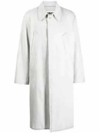 Men's Fluid Trench Coat White - MAISON MARGIELA - BALAAN 2