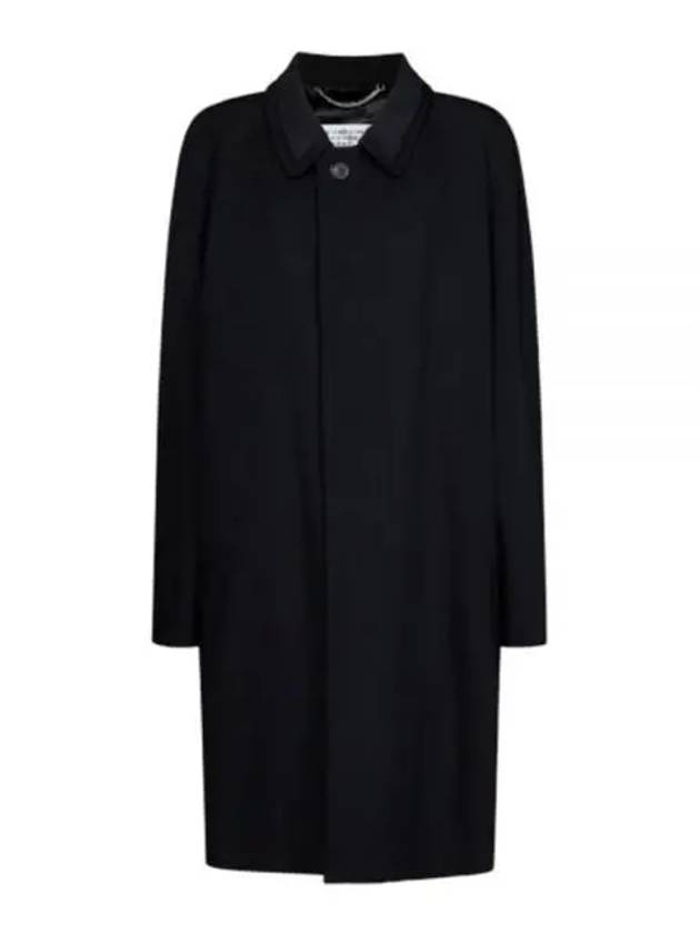 Wool Viscose Single Coat Black - MAISON MARGIELA - BALAAN 2