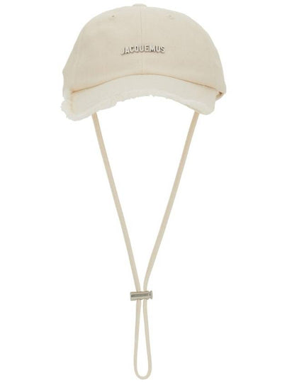 La Casquette Artichaut Fringe Metal Logo Ball Cap Off White - JACQUEMUS - BALAAN 2